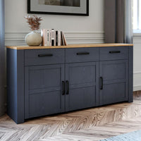 Bohol Sideboard - Navy & Oak