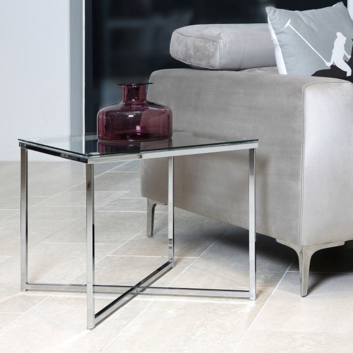 Cross Square Side Table