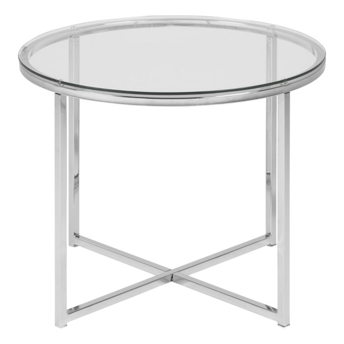 Cross Round Side Table