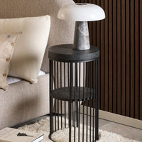 Strington Bedside Table - Matt Black