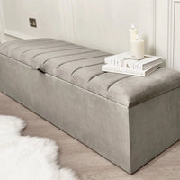 Linear Ottoman Blanket Box