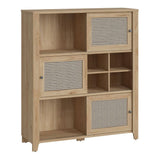 Cestino Sideboard - Oak & Rattan