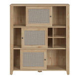 Cestino Sideboard - Oak & Rattan