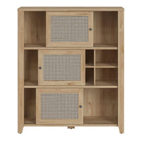 Cestino Sideboard - Oak & Rattan