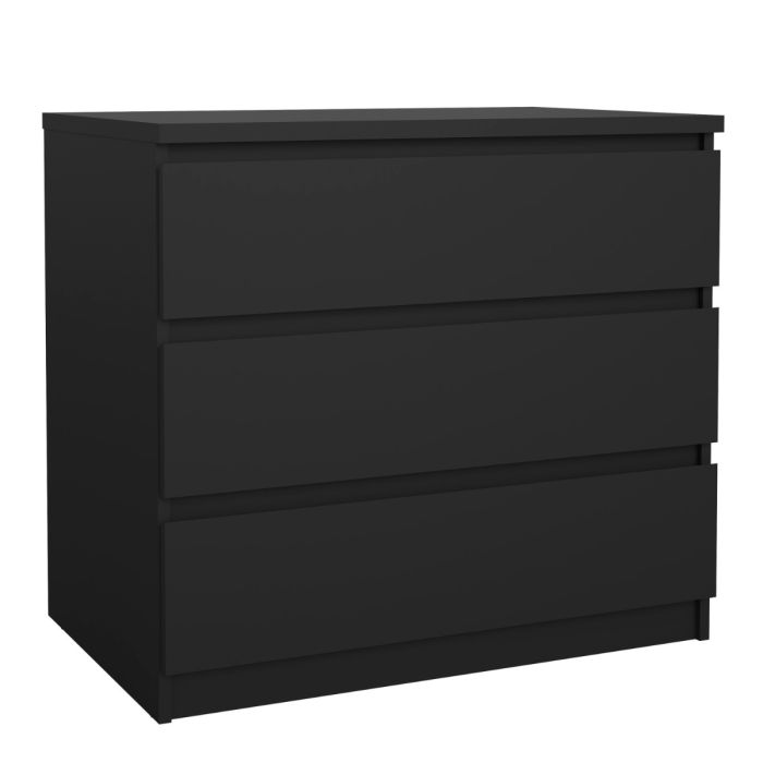 Naia 3 Drawers Chest - Black