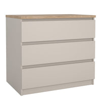 Naia 3 Drawers Chest - Cashmere