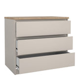 Naia 3 Drawers Chest - Cashmere
