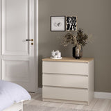 Naia 3 Drawers Chest - Cashmere