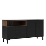 Roomers Sideboard - Black & Walnut