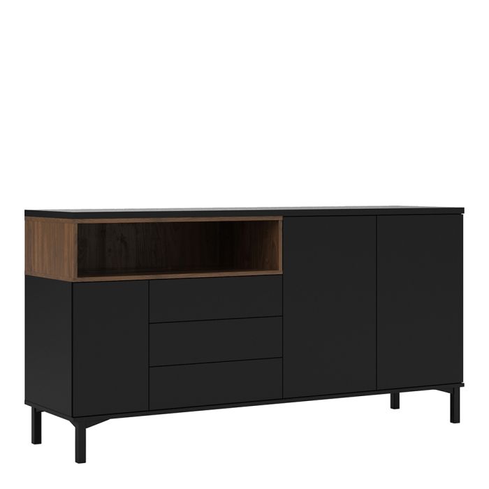 Roomers Sideboard - Black & Walnut