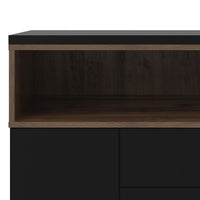Roomers Sideboard - Black & Walnut