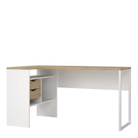 Function Corner Desk - Light Oak