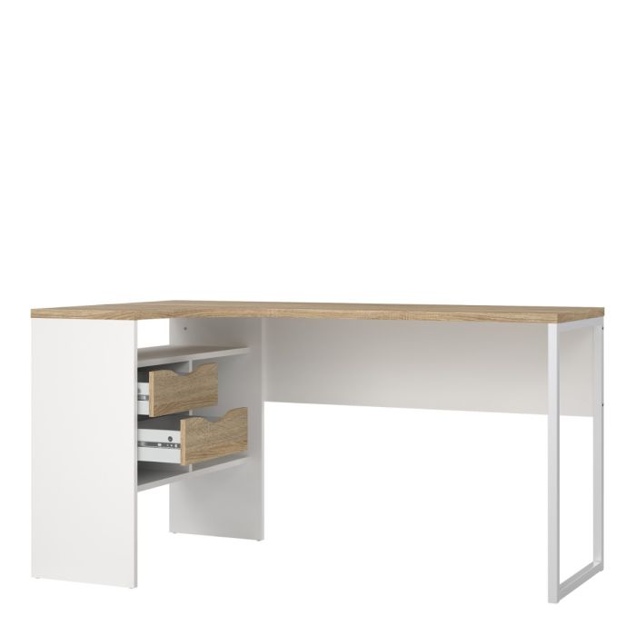 Function Corner Desk - Light Oak