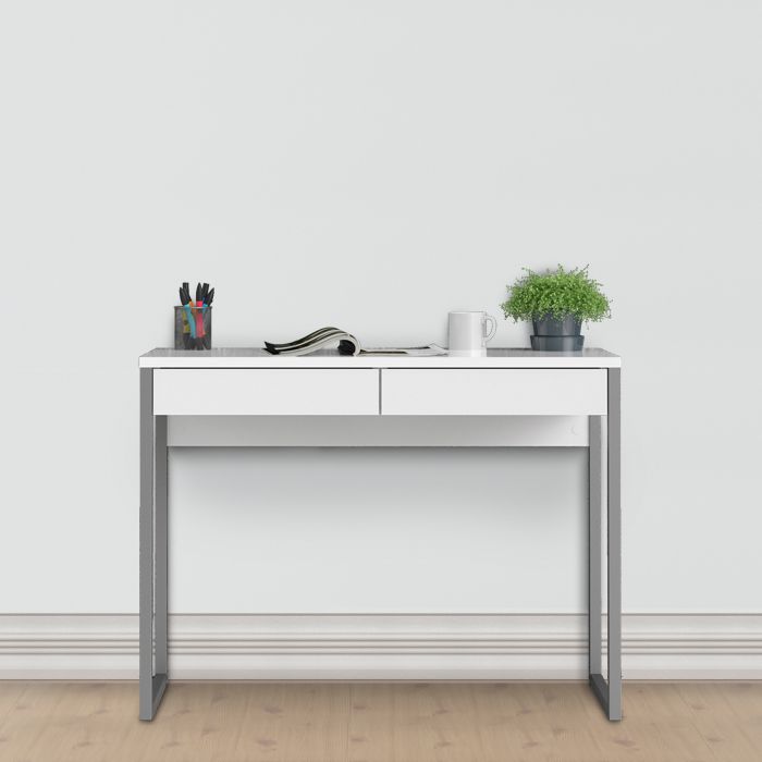 Function Desk - White Gloss