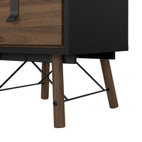 Ry 2 Drawers Bedside Table - Walnut