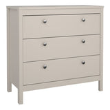 Madrid 3 Drawers Chest - Cashmere