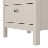 Madrid 3 Drawers Bedside Table - Cashmere