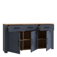 Bohol Sideboard - Navy & Oak