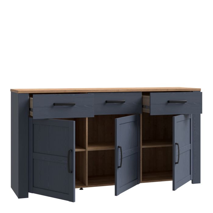 Bohol Sideboard - Navy & Oak
