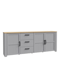 Bohol Sideboard - Grey & Oak