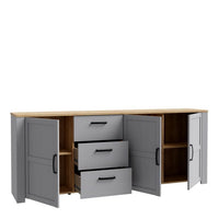 Bohol Sideboard - Grey & Oak
