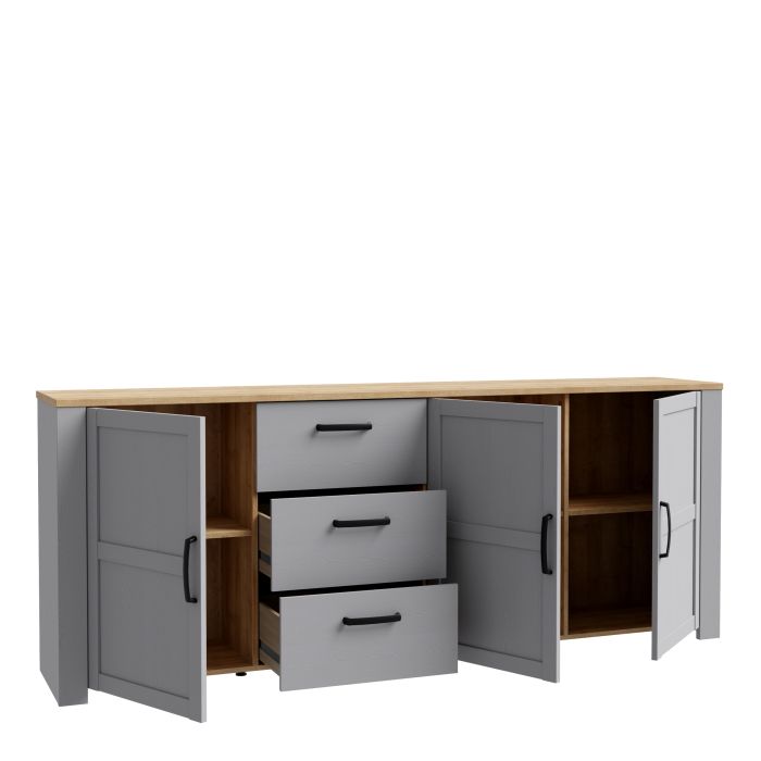 Bohol Sideboard - Grey & Oak