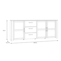 Bohol Sideboard - Grey & Oak