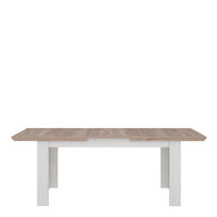 Illopa Extendable 6-8 Seater Dining Table -  Oak & Snowy Oak
