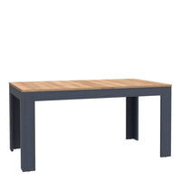 Bohol Extendable 6-8 Seater Dining Table - Navy & Oak