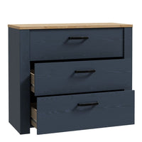 Bohol 3 Drawers Chest - Navy