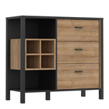 High Rock 3 Drawers Chest - Oak