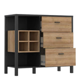 High Rock 3 Drawers Chest - Oak