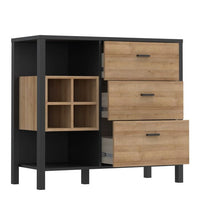 High Rock 3 Drawers Chest - Oak