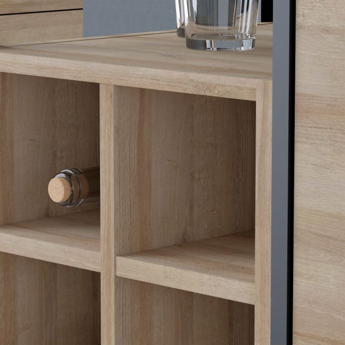 High Rock 3 Drawers Chest - Oak