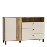 Grafton 3 Drawers Chest - Oak