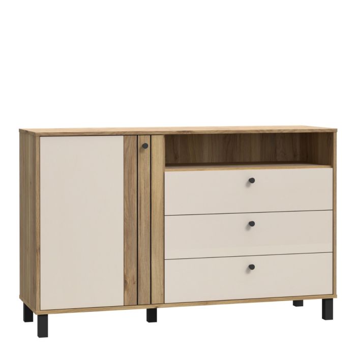 Grafton 3 Drawers Chest - Oak