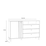 Grafton 3 Drawers Chest - Oak