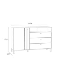 Grafton 3 Drawers Chest - Oak