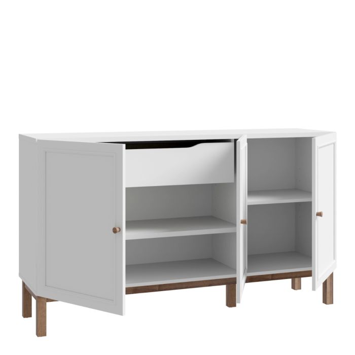Wensley Sideboard - Light Grey & Oak