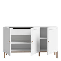 Wensley Sideboard - Light Grey & Oak