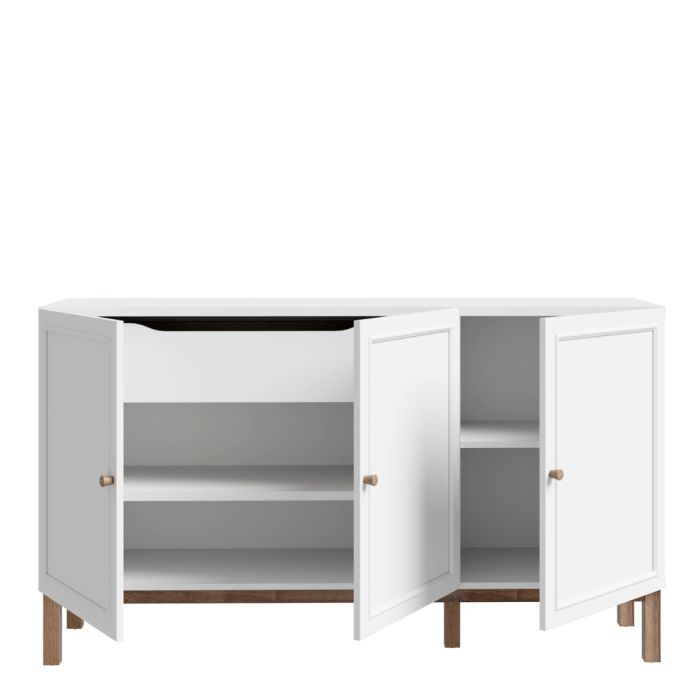 Wensley Sideboard - Light Grey & Oak