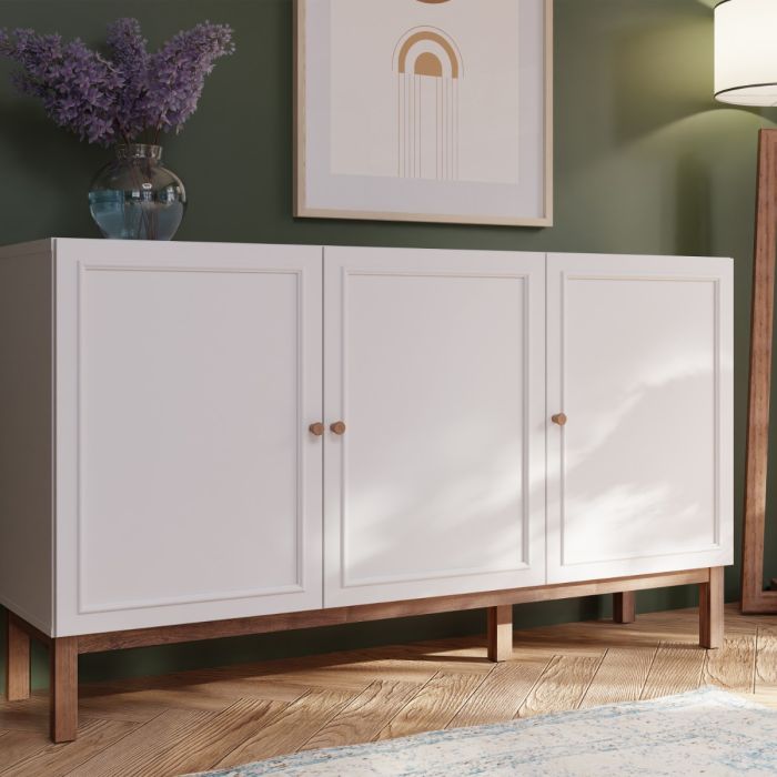 Wensley Sideboard - Light Grey & Oak