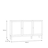 Wensley Sideboard - Light Grey & Oak