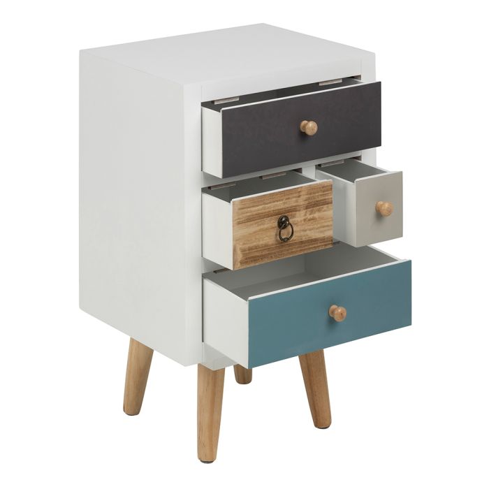 Thais 4 Drawers Bedside Table