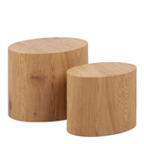 Mice Coffee Table - Oak Set of 2