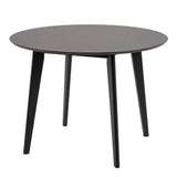 Black Roxby Dining Table with 4 Black Dining Chairs