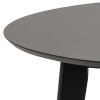 Black Roxby Dining Table with 4 Black Dining Chairs