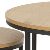 Spiro Coffee Table Set - Oak