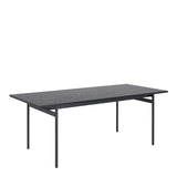 Black Angus Dining Table with 4 Sand Swivel Dining Chairs