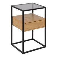 Randolf 1 Drawer Bedside Table - Oak